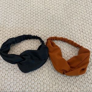 Black and brown twist headband